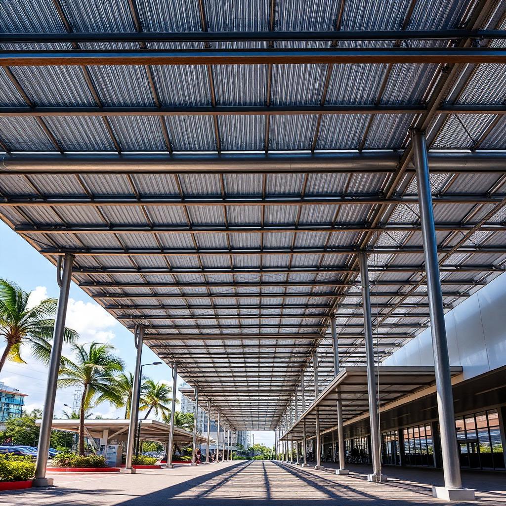 Cobertura de garagem — Estruturas Metálicas